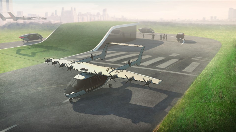 Concept render for passeger terminal