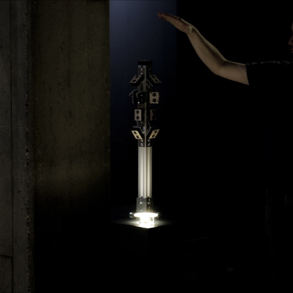 Animation showing visitor interaction with the invisible boundary