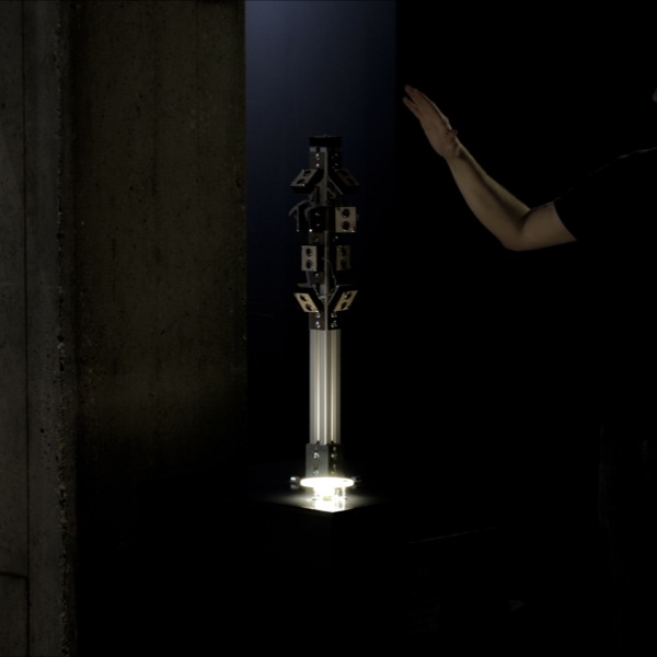 Animation showing visitor interaction with the invisible boundary