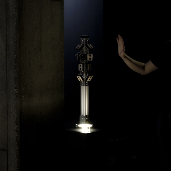 Animation showing visitor interaction with the invisible boundary